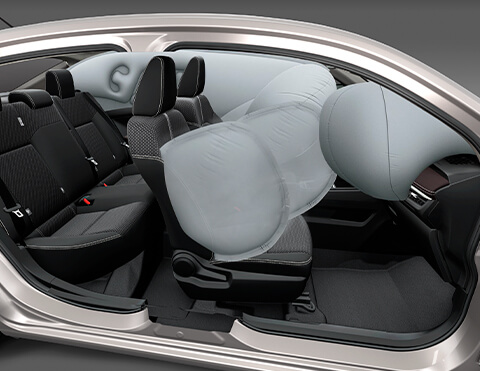 6 airbags
Disfruta tranquilo de cada viaje con la protección que el nuevo Yaris 2023 le da todos los pasajeros.
